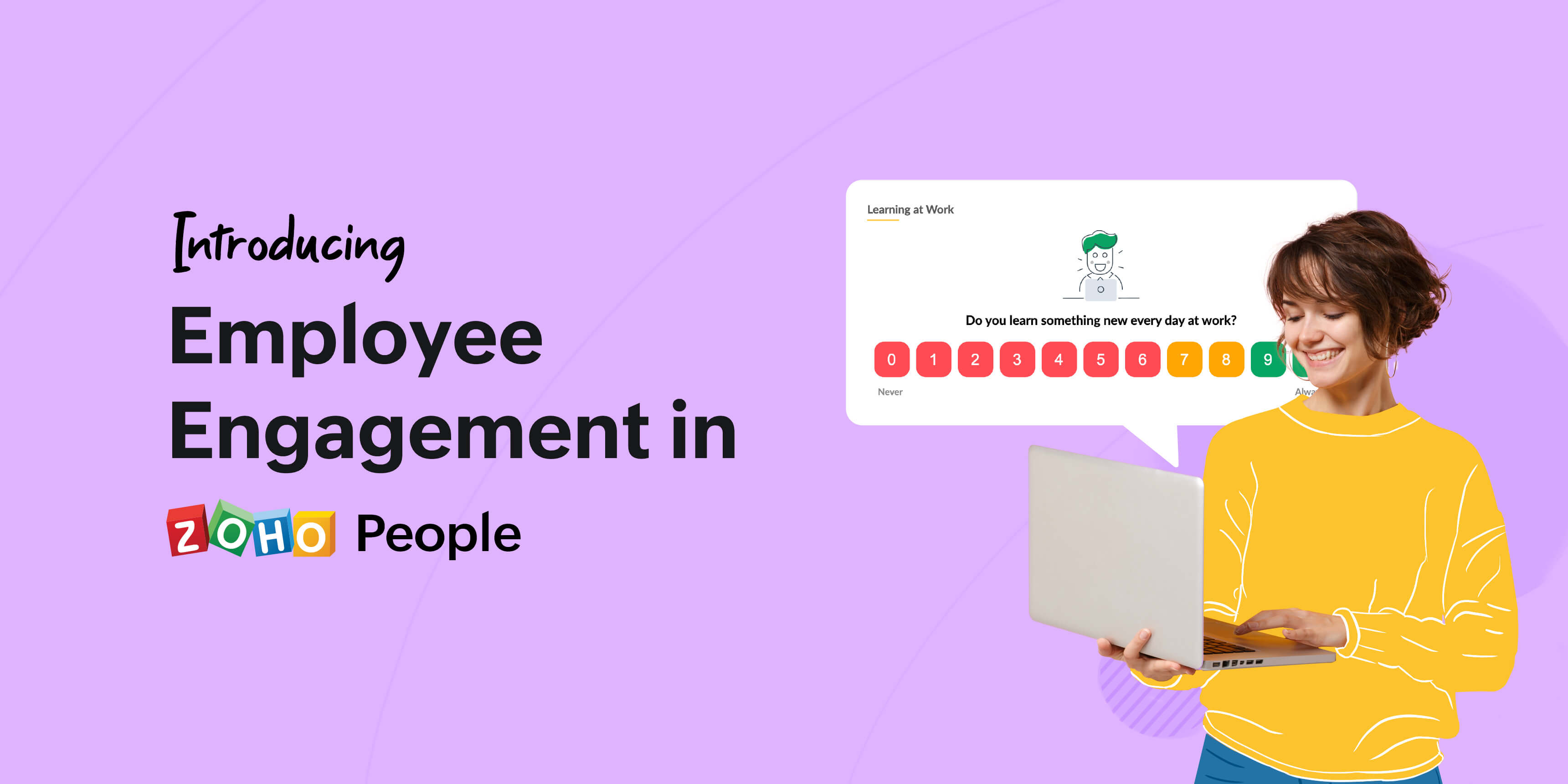 Introducing employee engagement in Zoho People: Gauge employee satisfaction and happiness levels like a pro
