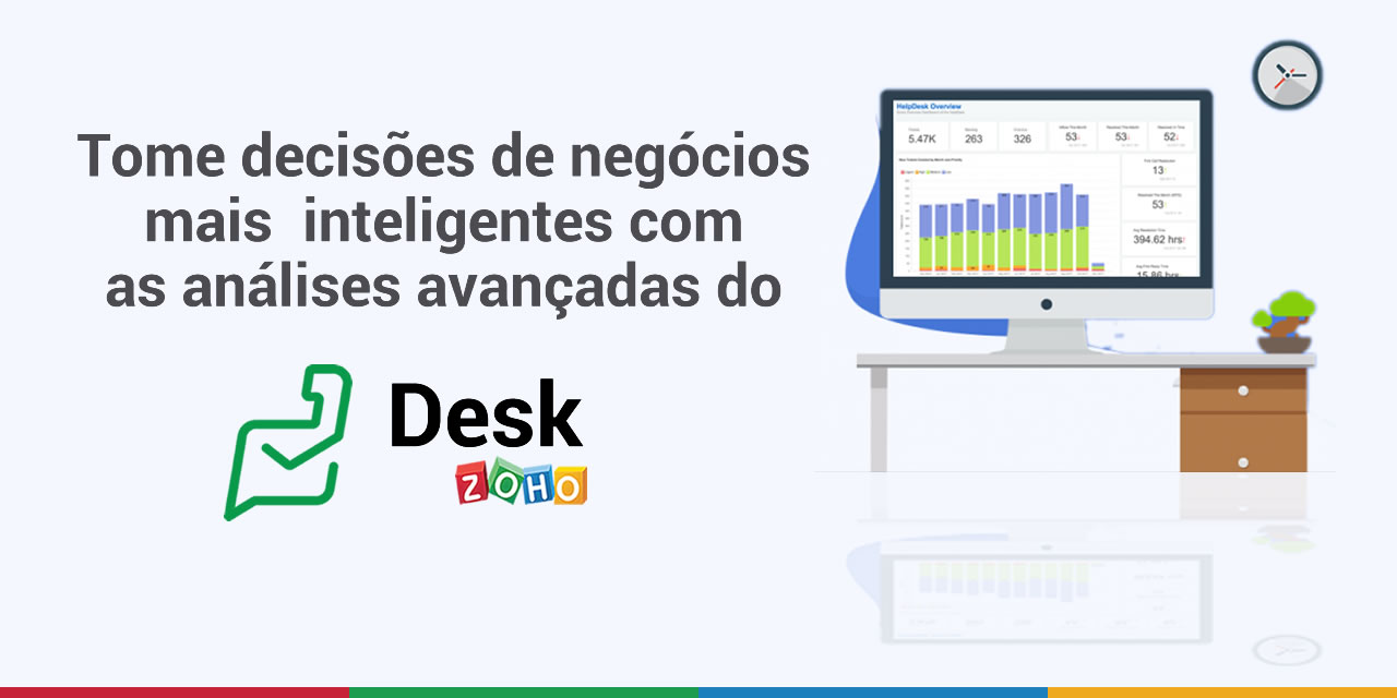 Tome decisões de negócios mais inteligentes com as análises avançadas do Zoho Desk