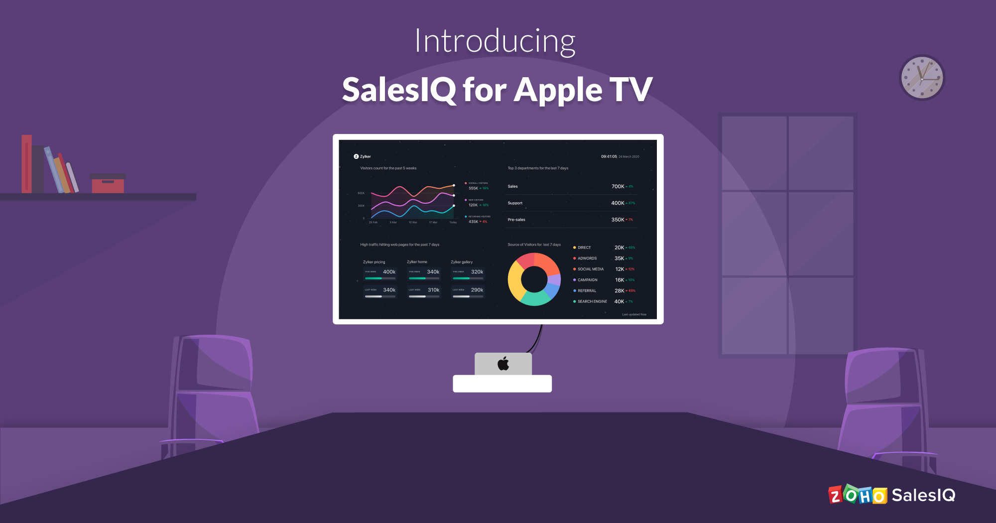 Introducing Zoho SalesIQ for Apple TV