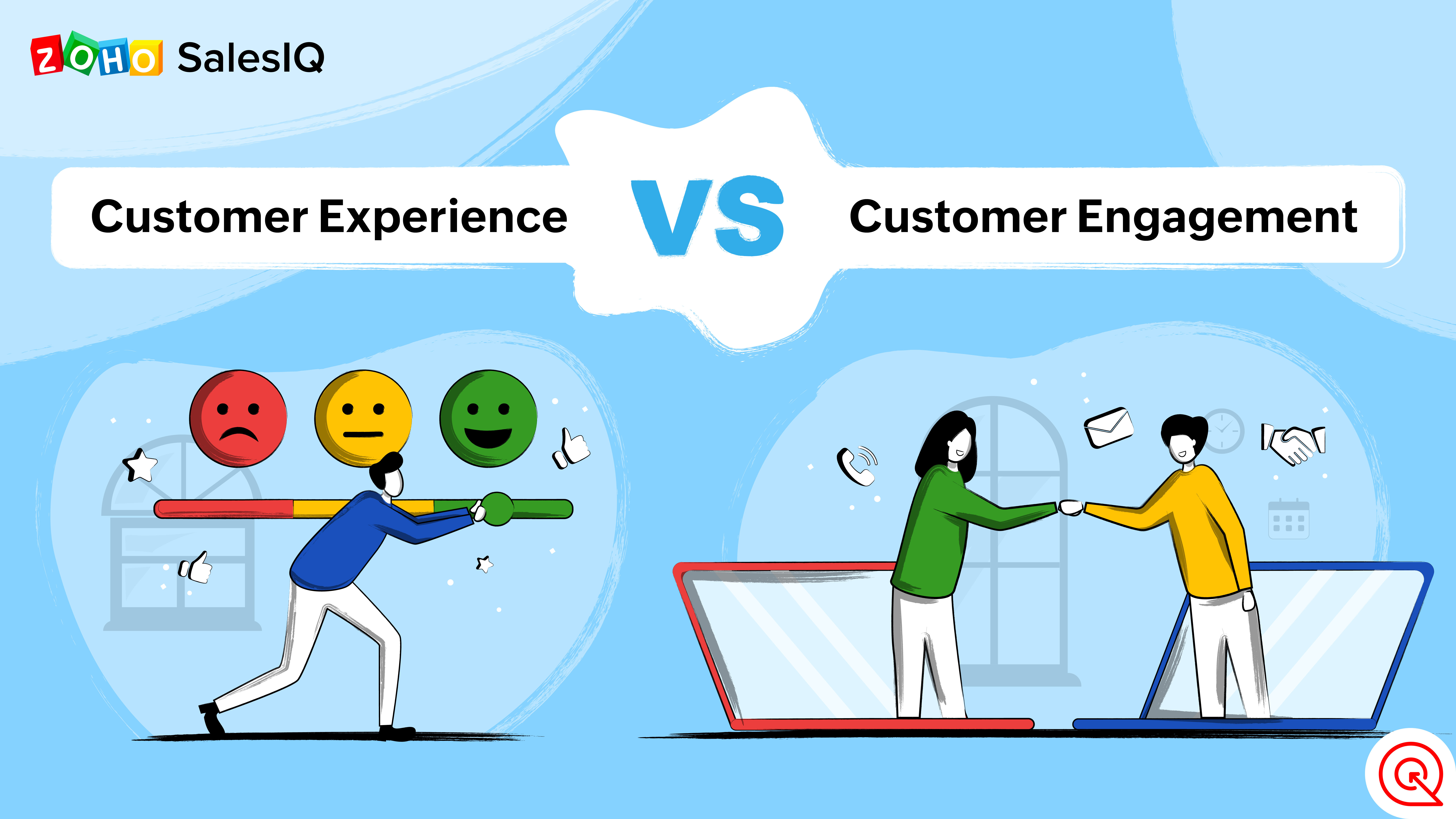 Difference between customer service and customer engagement