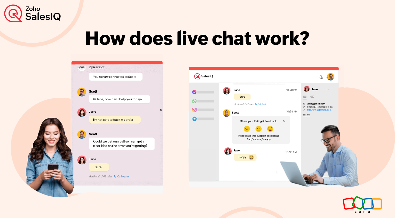 How does live chat work?