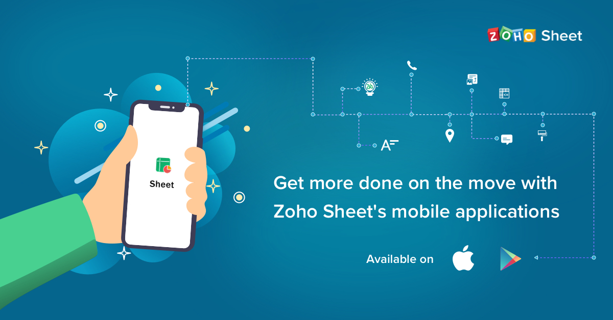 Zoho sheet's mobile applications
