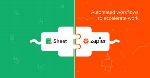 Zoho Sheet's integration with Zapier