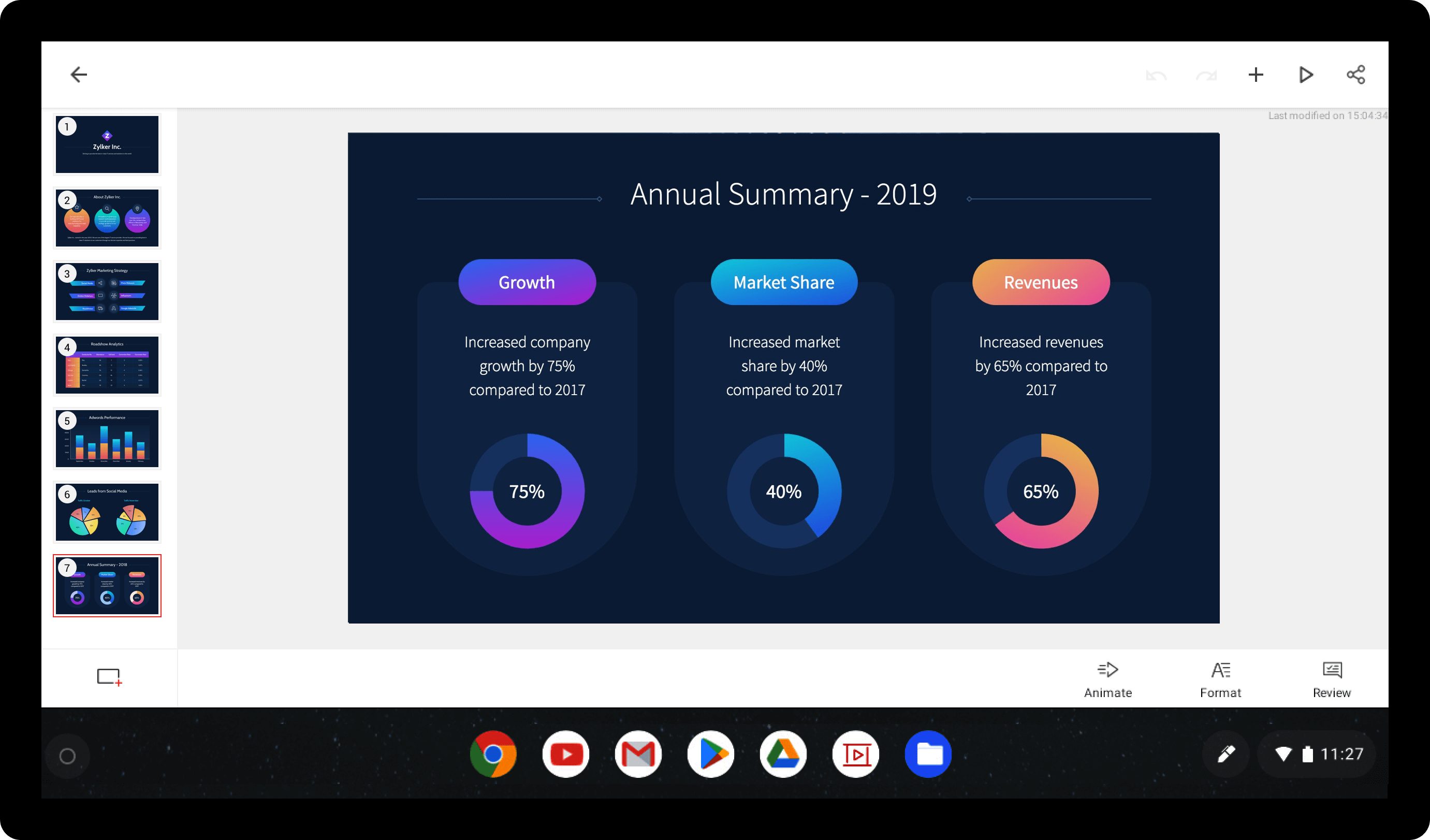 presentation tool for chromebook