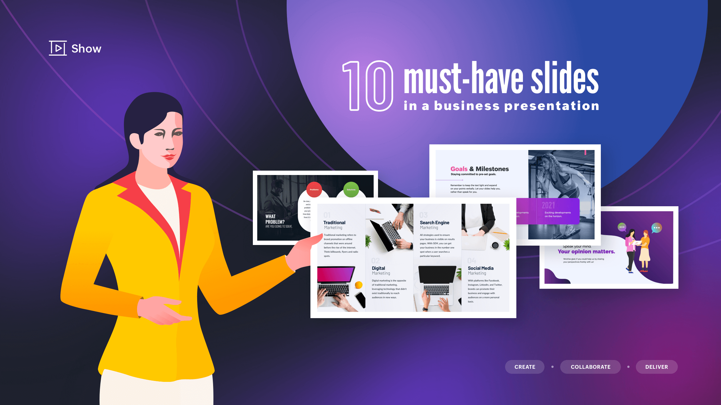 10 must-have slides in a business presentation