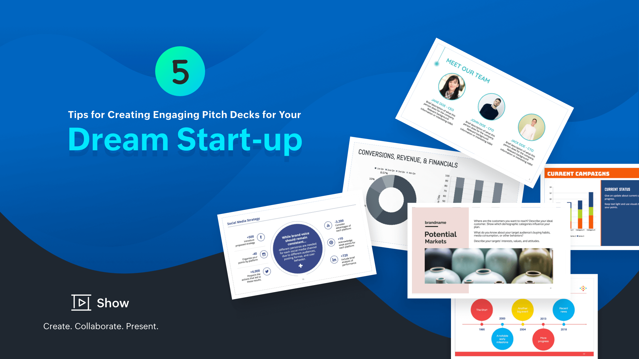 5 tips for creating engaging pitch decks for your dream start-up