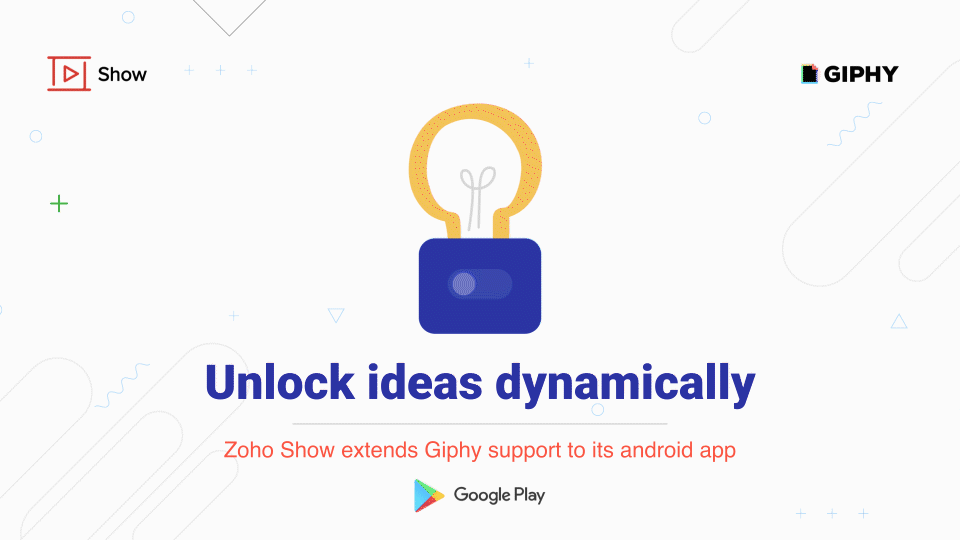 Giphy library - Now available on Zoho Show Android app