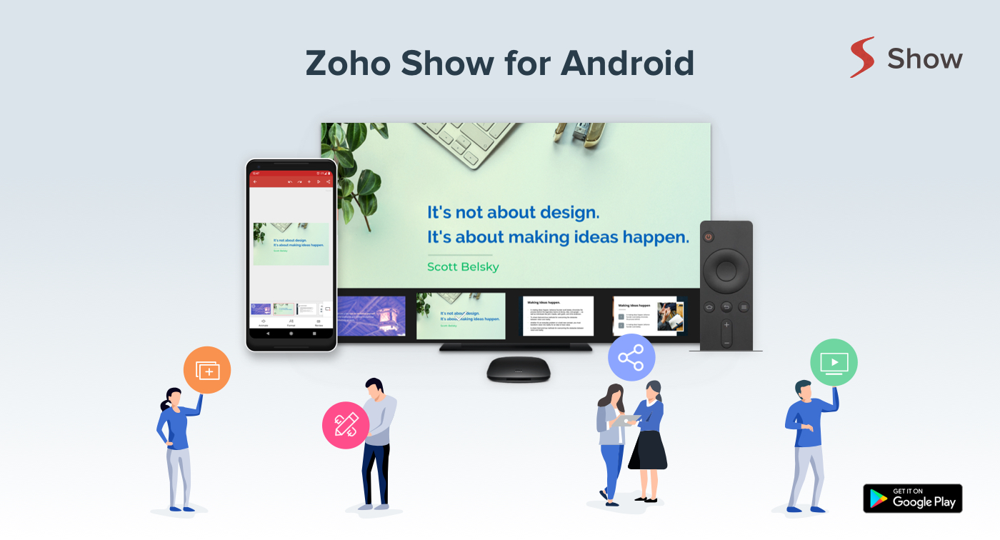 Create presentations on the go - Zoho Show for Android
