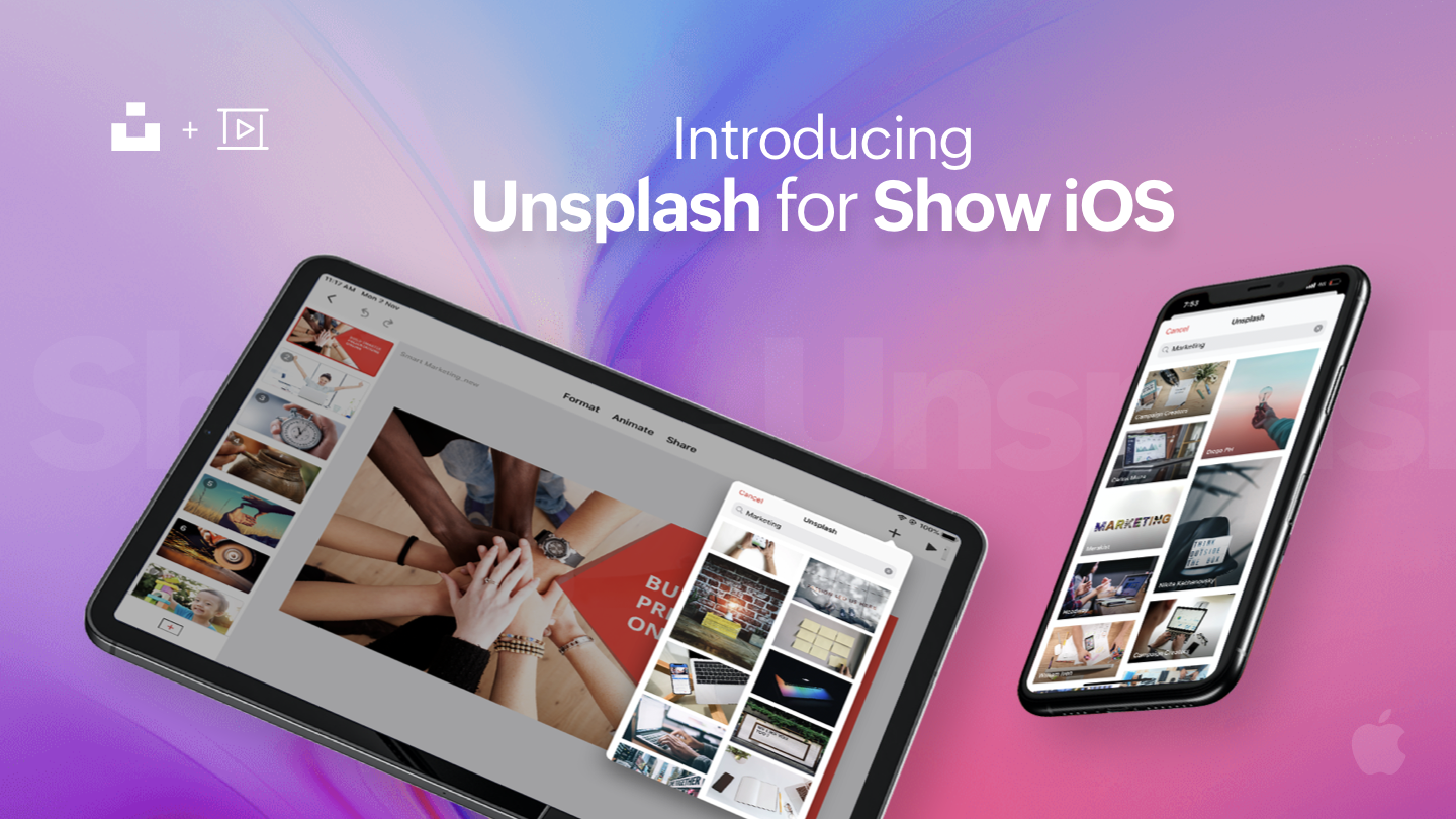 Zoho Show extends Unsplash support to its iOS app