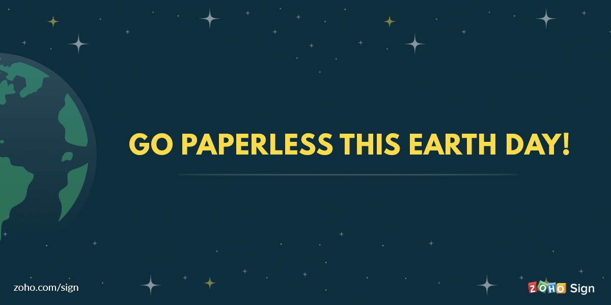Go paperless this Earth Day!
