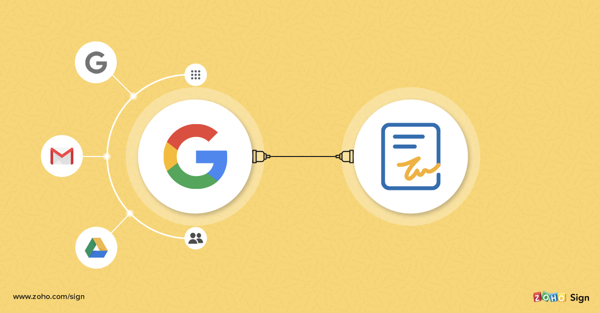 Streamlining paperwork with Zoho Sign for Google applications