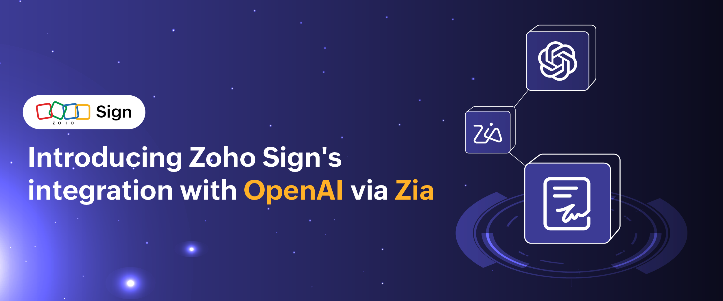 Introducing Zoho Sign's integration with OpenAI via Zia