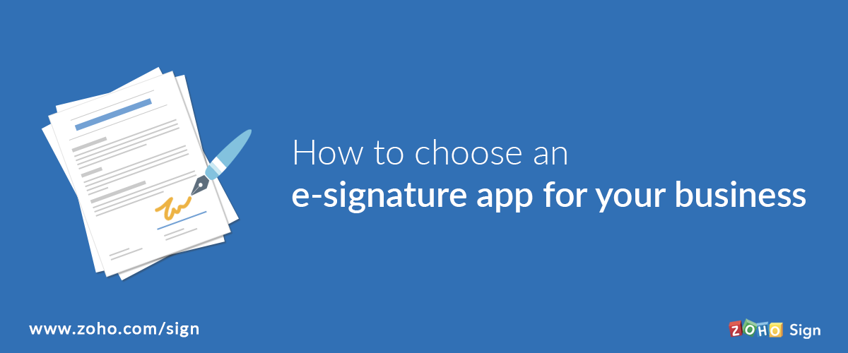 Zoho Sign - e-Signature App for Business