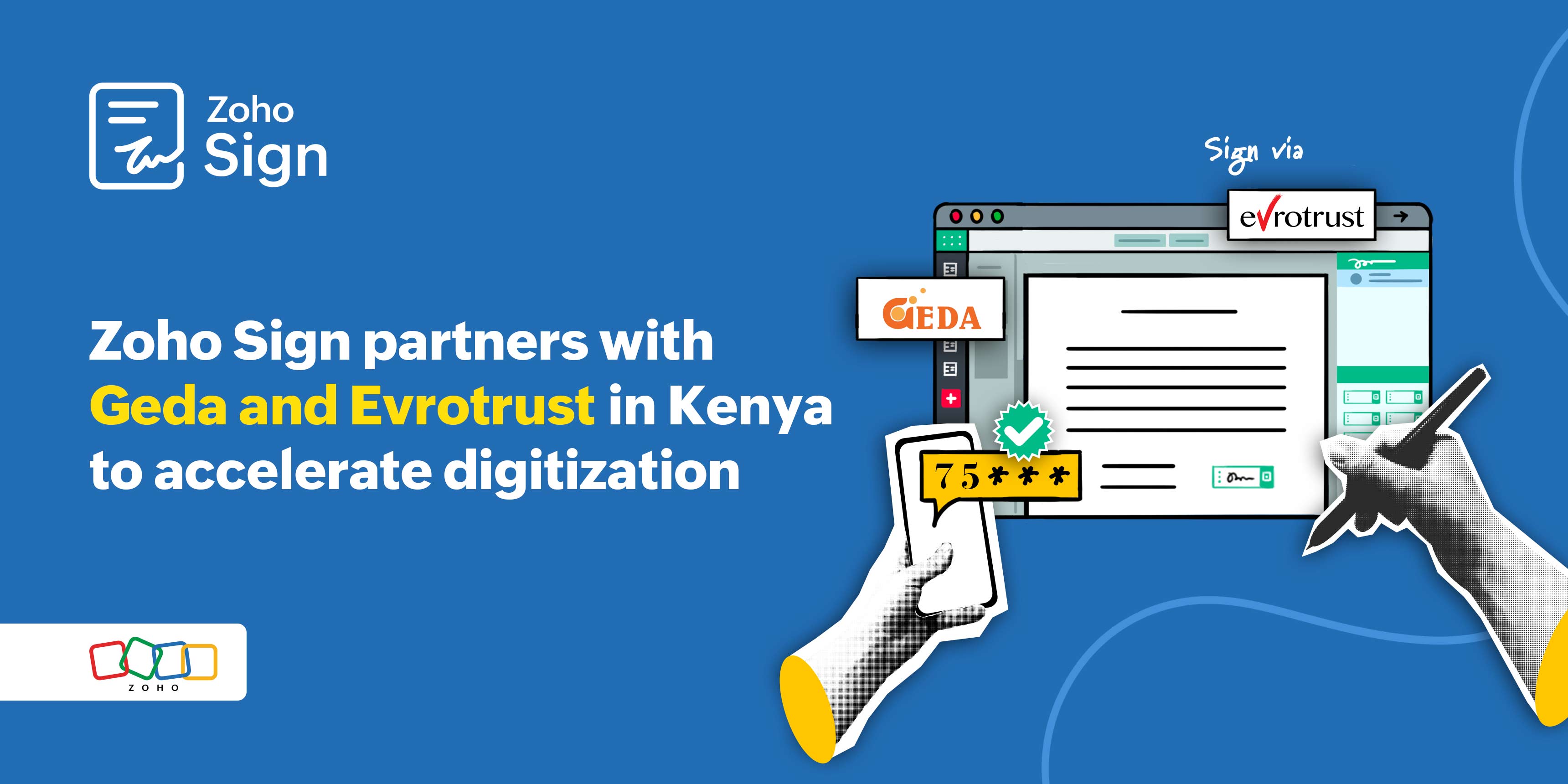 Zoho Sign partners with Geda and Evrotrust in Kenya to accelerate digitization