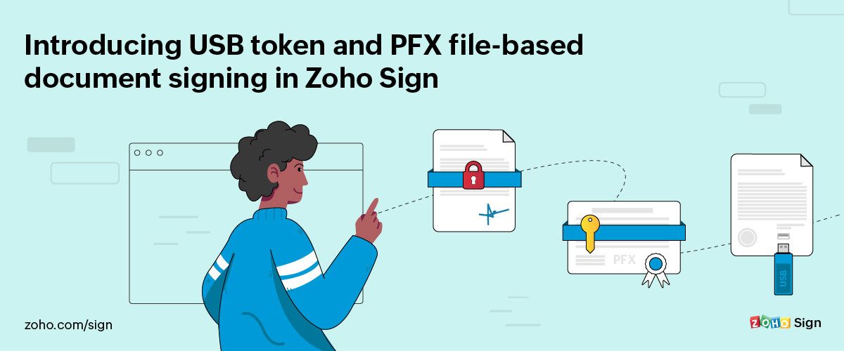 Introducing USB token and PFX file-based document signing in Zoho Sign