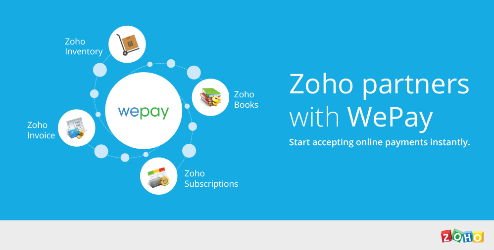 Zoho integrates with WePay