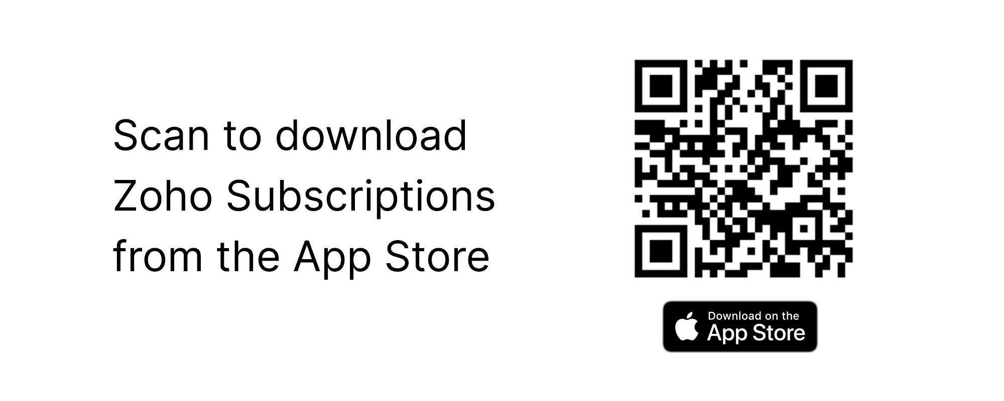 Scan to Download Zoho Subscriptions QR