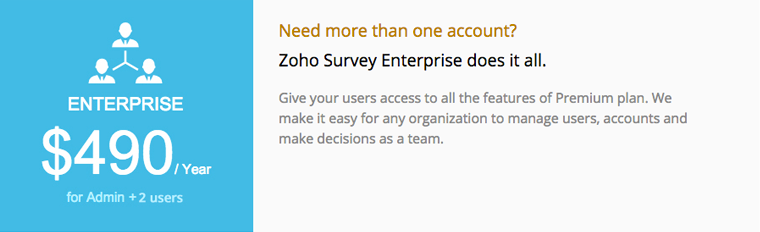 Zoho Survey Enterprise