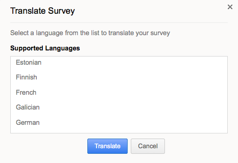 create multilingual surveys