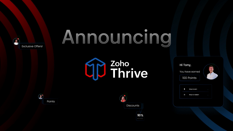 Announcing Zoho Thrive: A complete loyalty management platform