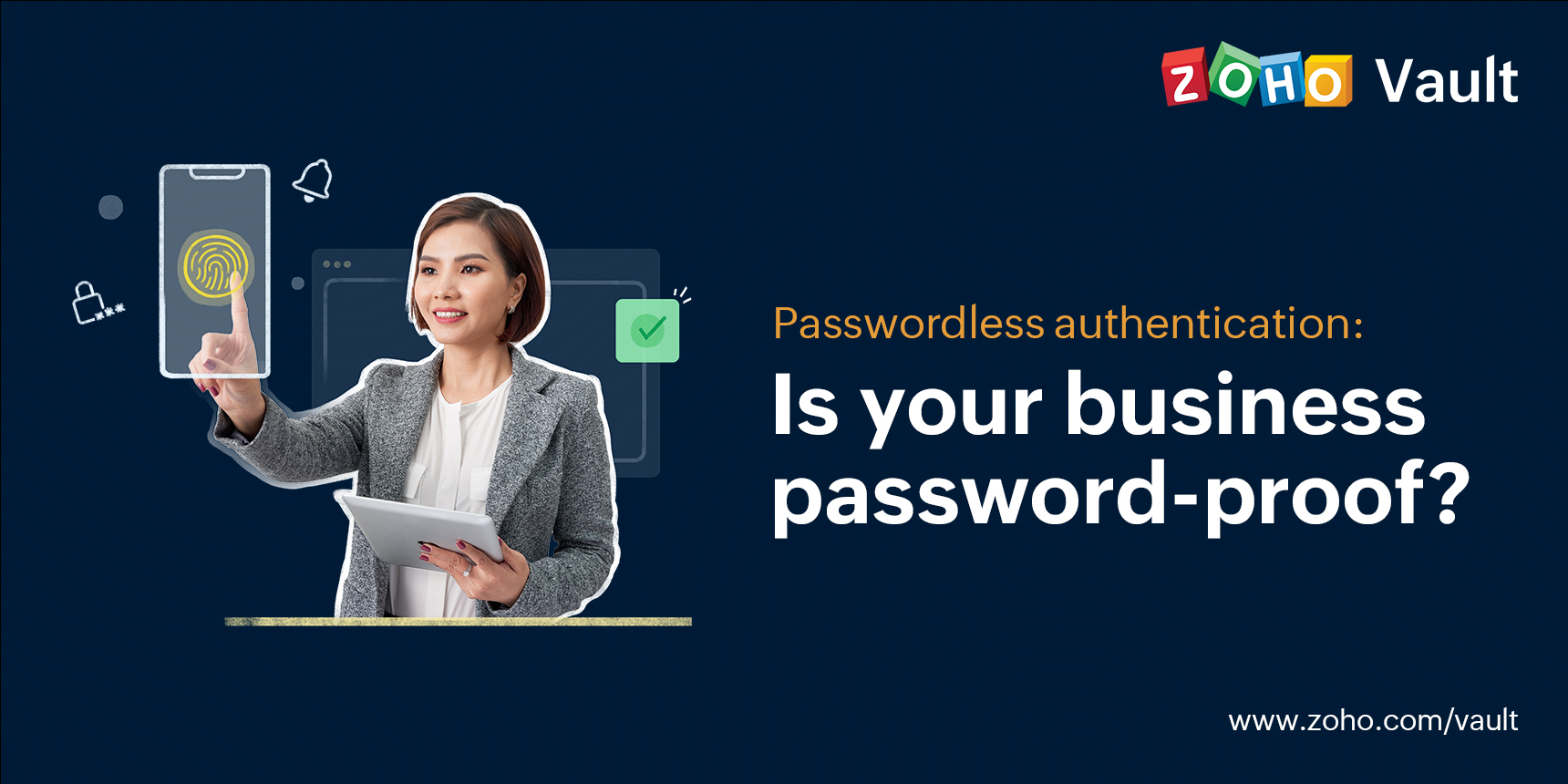 Passwordless authentication | Zoho Vault