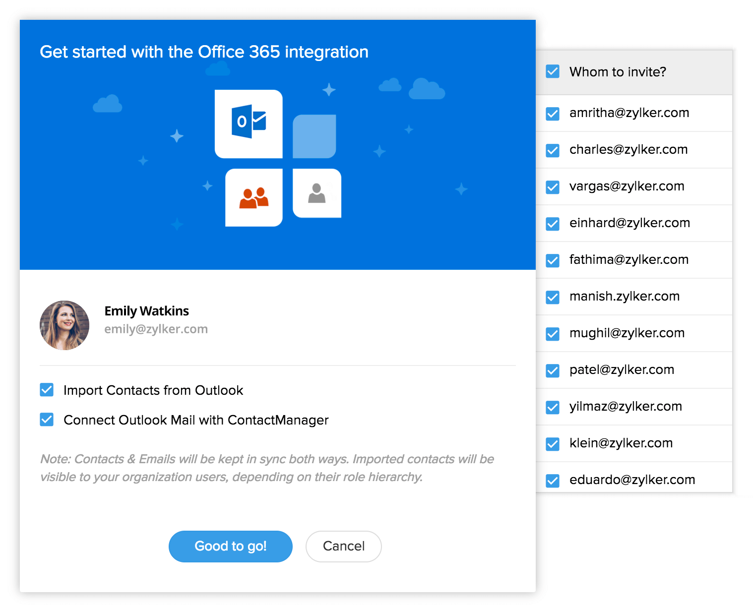 how do i see my office 365 contacts in outlook for desktop