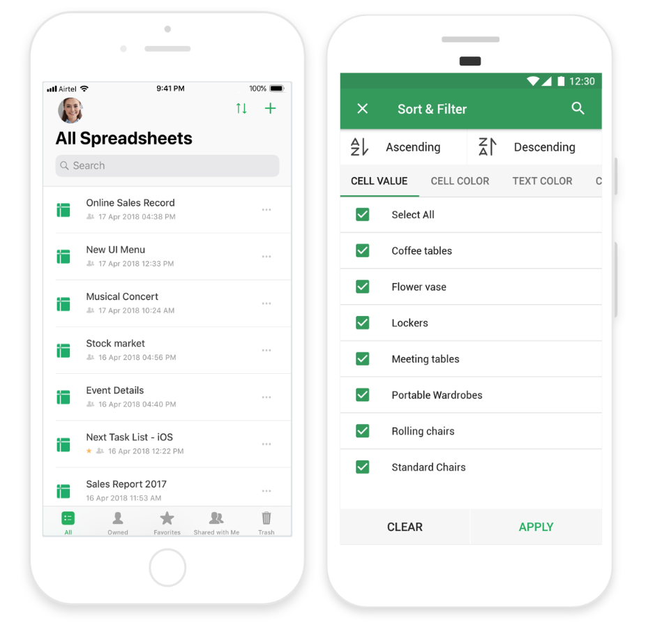 Collaborative Spreadsheets on Your Smartphone Zoho Blog