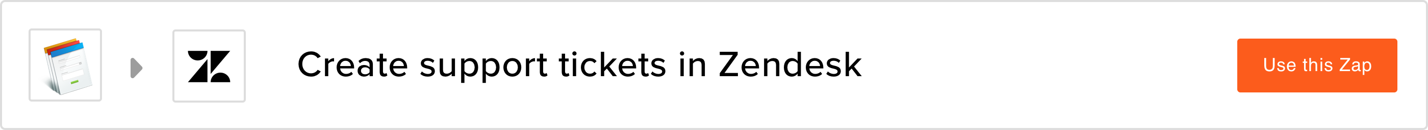 Create support tickets in Zendesk