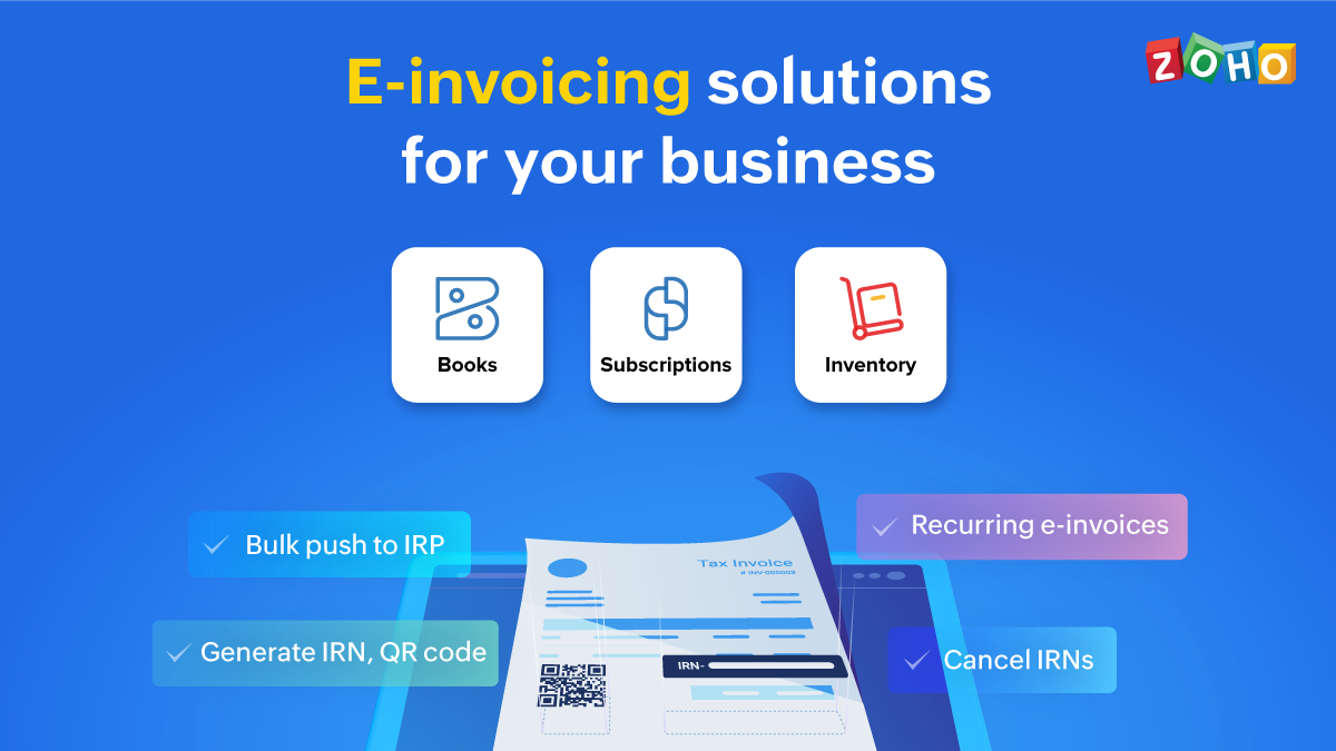 Zoho Finance e-invoicing software