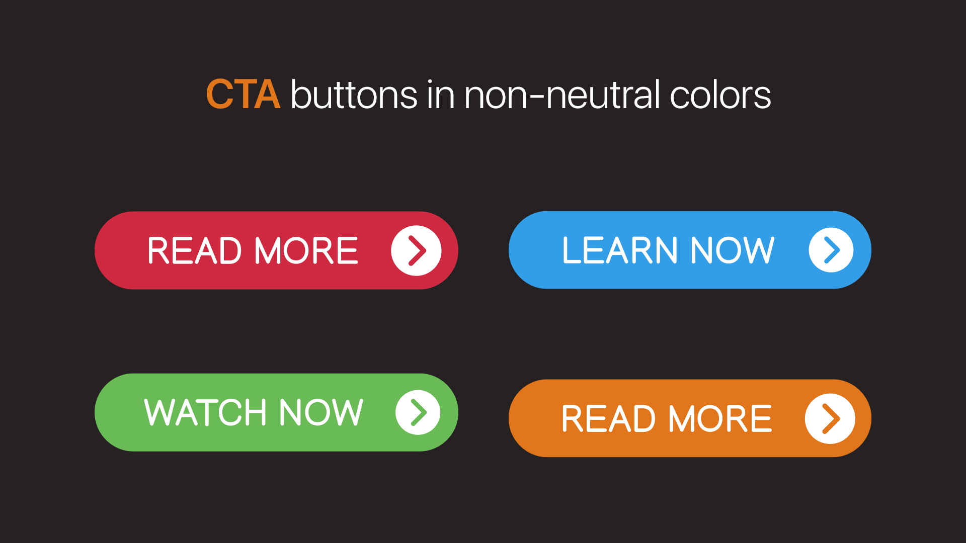 CTA buttons with non-neutral colors as background