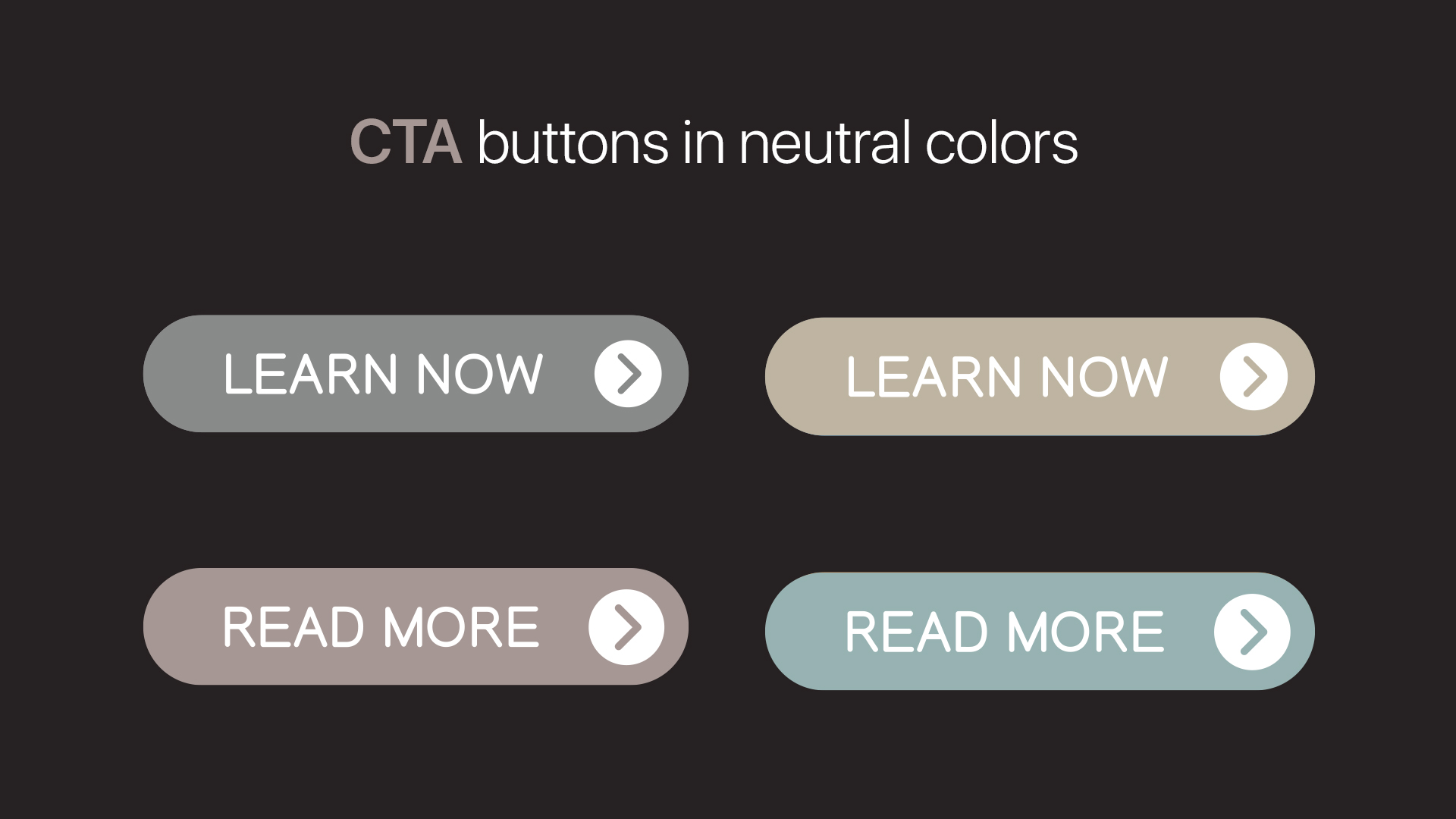 CTA buttons with neutral colors in the background