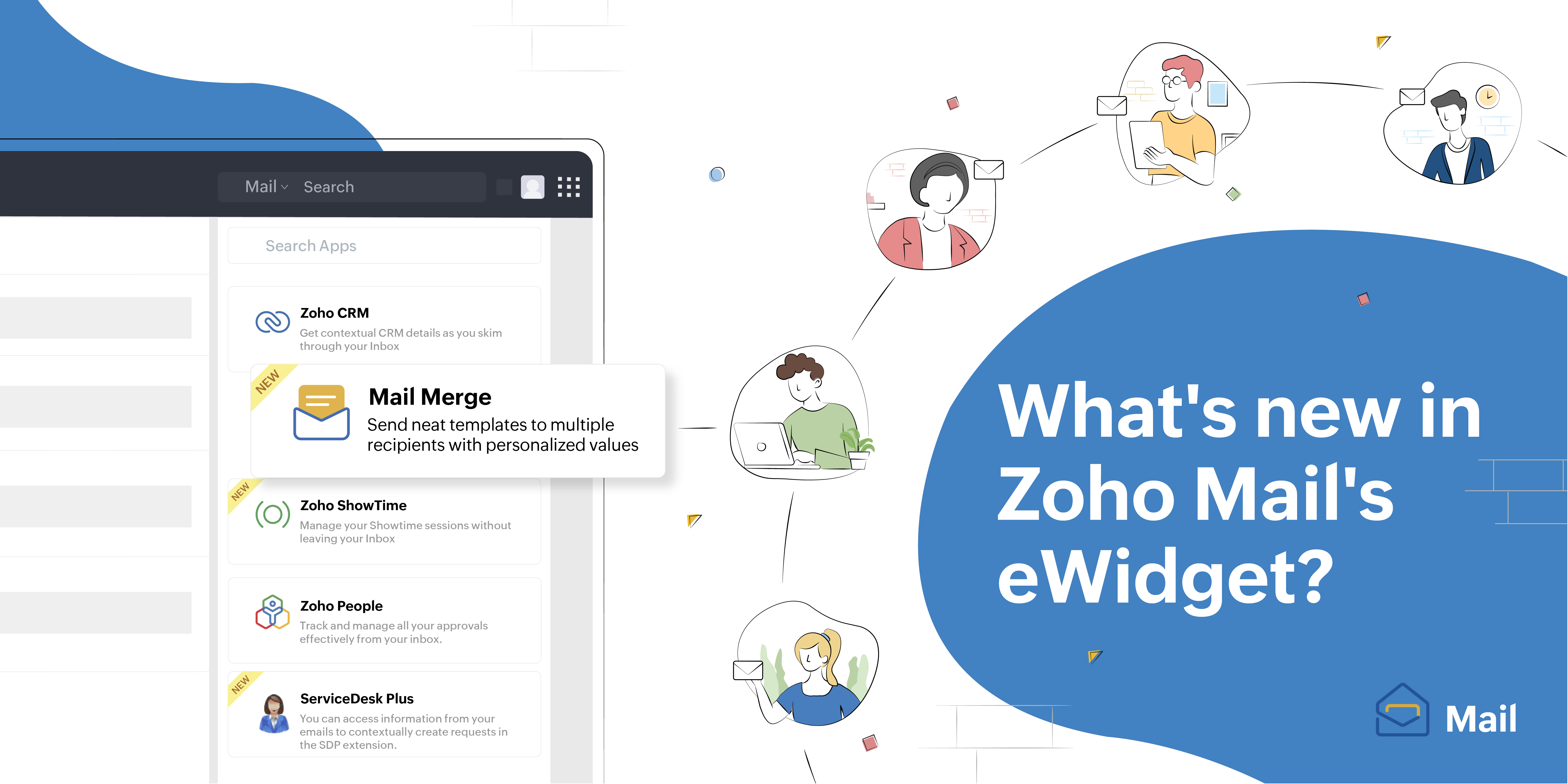 Latest additions to eWidget: Mail Merge and more