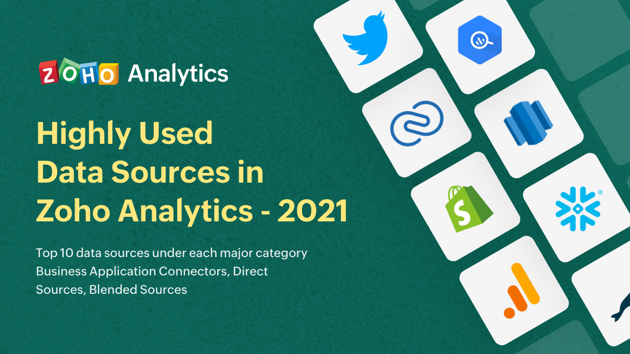 Highly Used Data Sources in Zoho Analytics – 2021