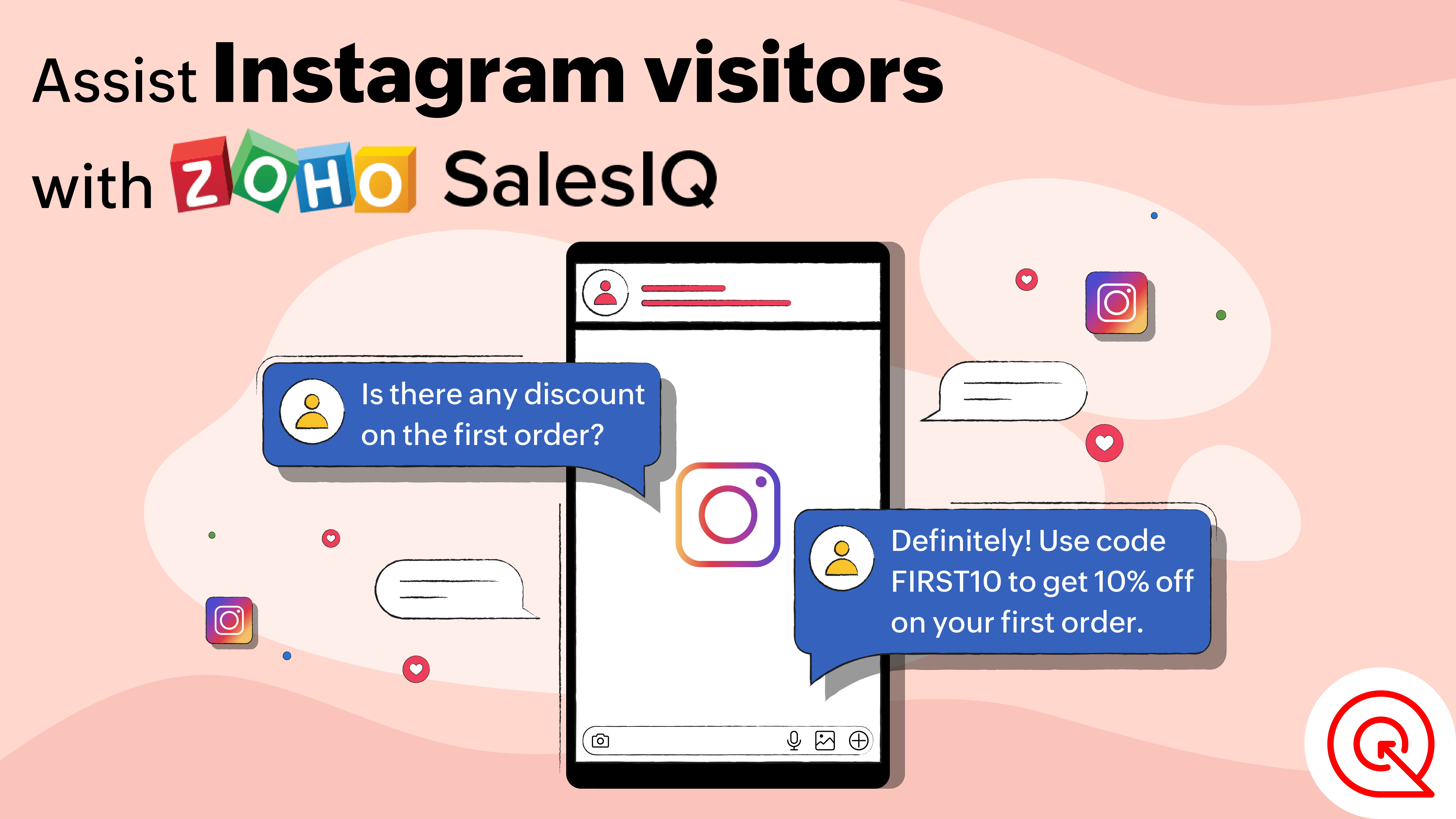 Assist Instagram visitors with SalesIQ